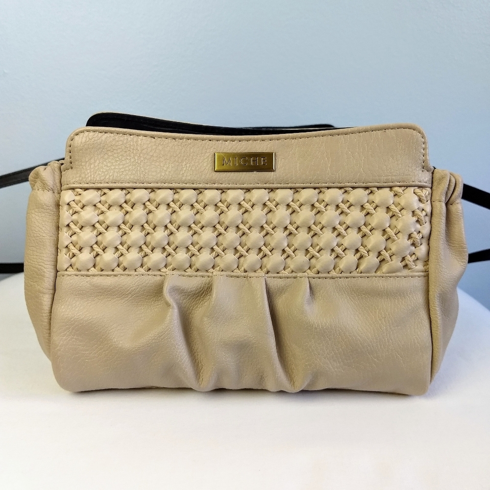 Miche 3Pc Bundle Purse w/ 2 Covers in Beige & Teal